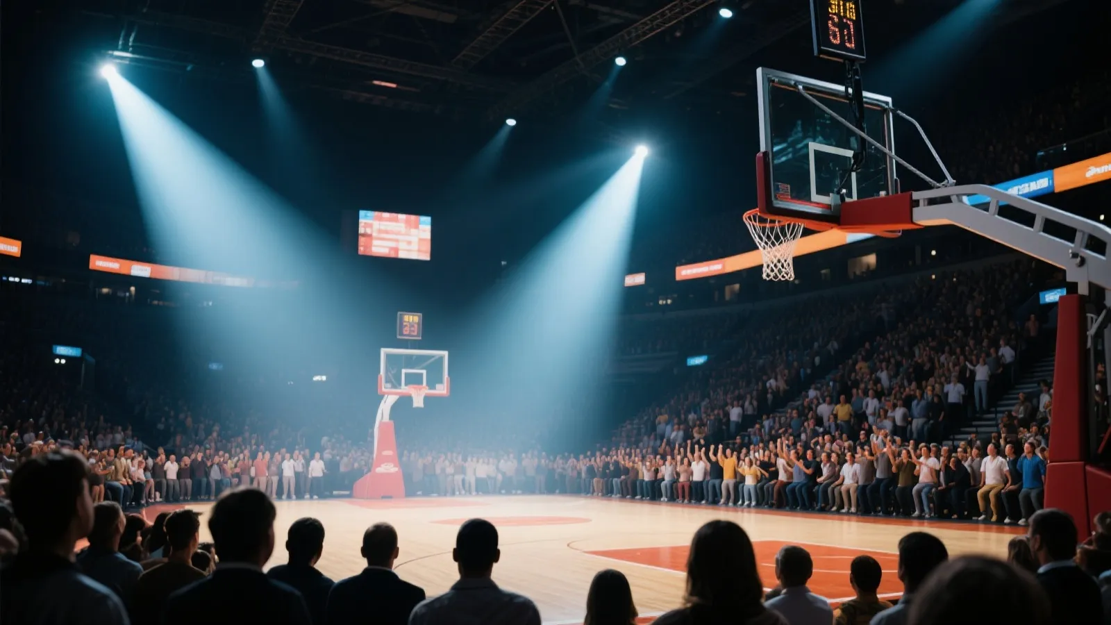 篮球赛场氛围图