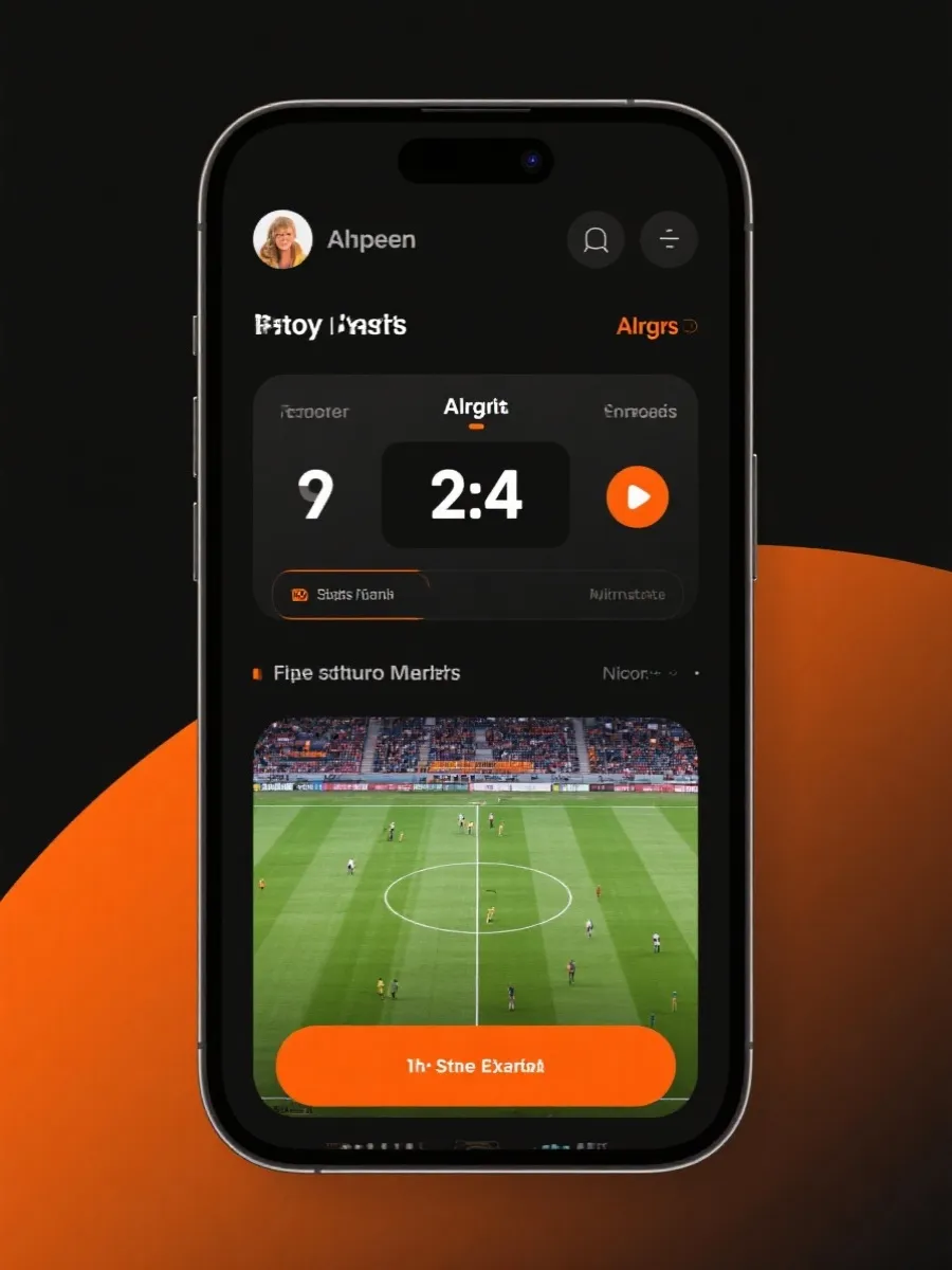 篮球直播APP界面示意